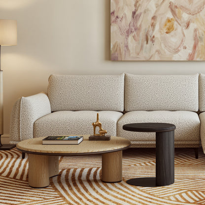 Table d'appoint en orme noir Fetta